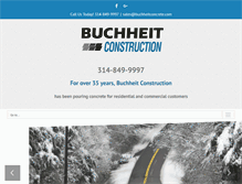 Tablet Screenshot of buchheitconcrete.com